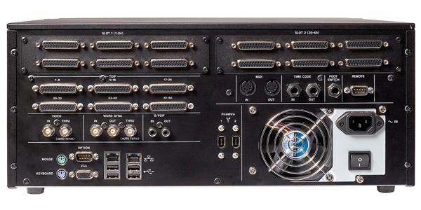Face arri&egrave;re TASCAM X-48 48 Pistes