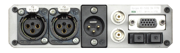 APOGEE AD-500 Analog Digital Converter Rear Panel
