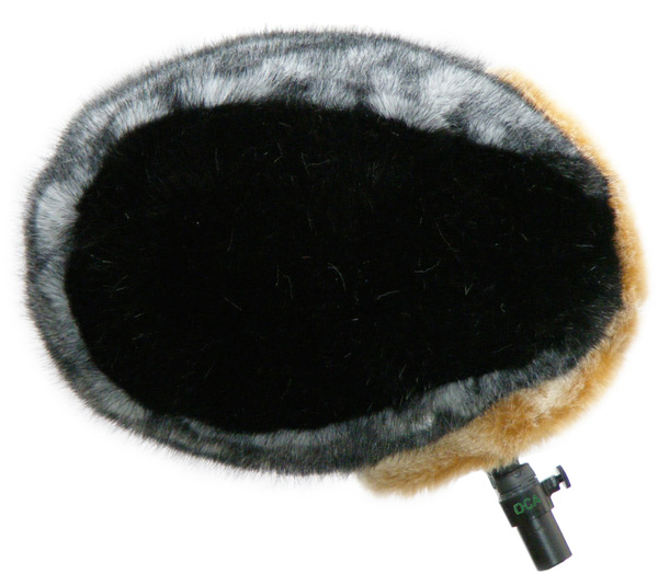 CINELA ZEPHYX Windscreen + Fur mounted with Dark "Strong Breeze" Fur