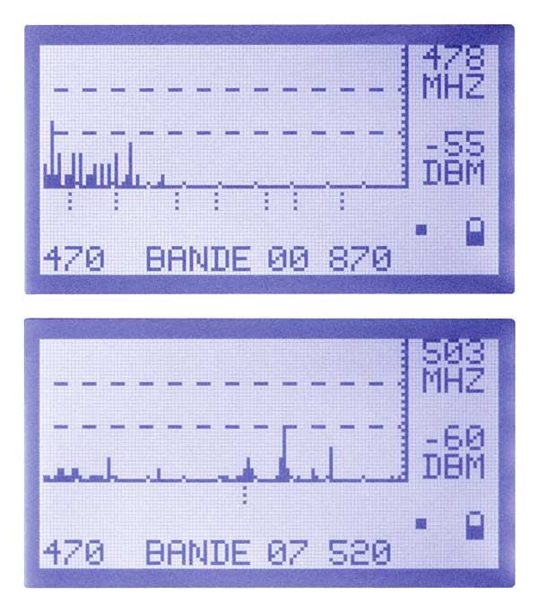 DC AUDIOVISUEL A.I.R analyseur d'interférences radio Mesure des interférences dans plusieurs bandes