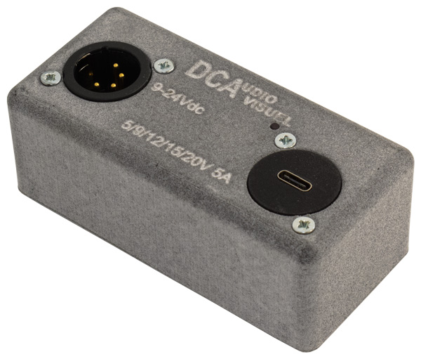 DC AUDIOVISUEL CIRCE XLR4 USB-C Adapter Single-Sided Version, Prototype