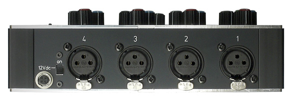 DC AUDIOVISUEL iTAK 4 Inputs 4 Outputs Stereo Preamps Inputs Rear Panel