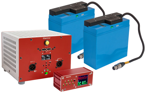 DC AUDIOVISUEL MENTOR Power Station with 2 Li-Fe 256 Wh Batteries