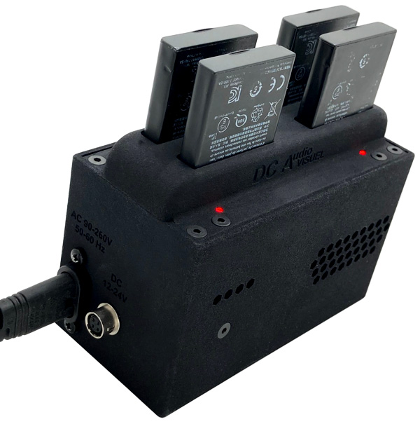 DC AUDIOVISUEL BA 62 Quad Charger AC Powered