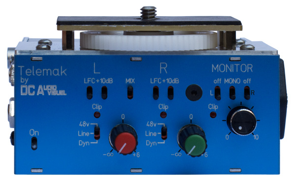DC AUDIOVISUEL TELEMAK Stereo 2 Input Preamp Front Panel