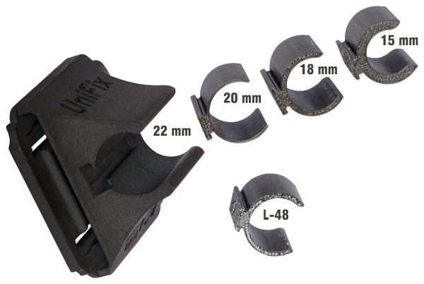 DC Audiovisuel UniFix avec adaptateurs