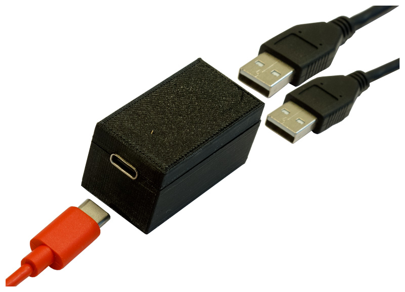 DC AUDIOVISUEL Adaptateur USB-C 2xUSB-A