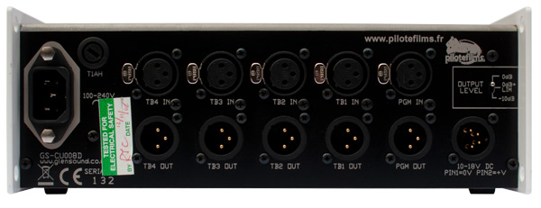 GLENSOUND GS-CU008D Single Commentator's Box Back Panel