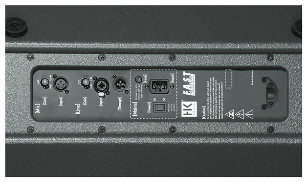 HK AUDIO F.A.S.T 200W AC Power Rear Panel