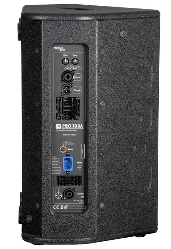 Face arrière HK AUDIO PREMIUM PR:O 10 XA 600W secteur