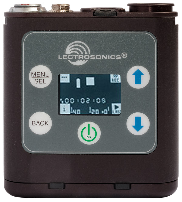 Face avant LECTROSONICS PDR mini enregistreur + cravate