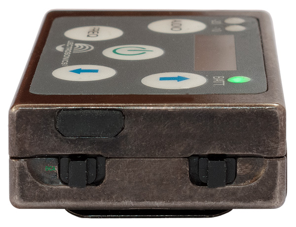 Face inférieure LECTROSONICS SSM émetteur + cravate