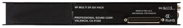 PSC RF SIX PACK + Directional Antennas Rear Panel
