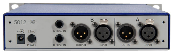 RUPERT NEVE PORTICO 5012 Duo Microphone Preamp Rear Panel