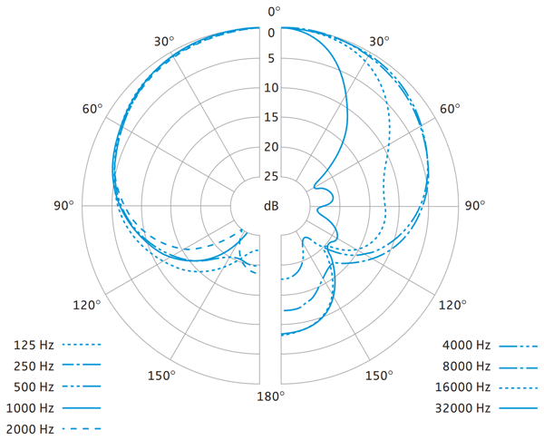 SENNHEISER MKH 800 TWIN + Shock Mount Pola Pattern (each diaphragm)