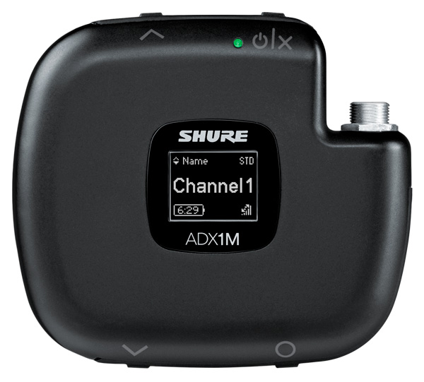 SHURE ADX1M Digital Transmitter Front Panel