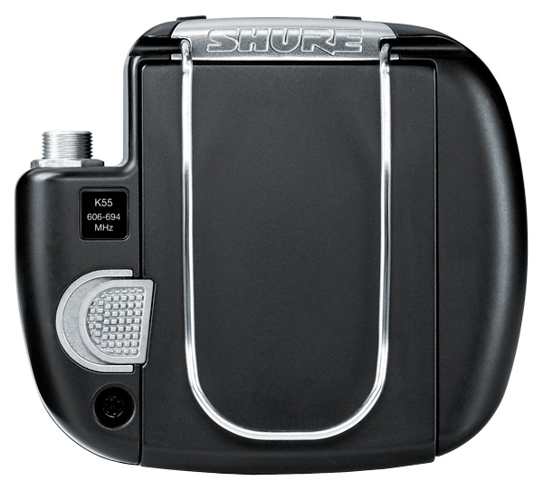 SHURE ADX1M Digital Transmitter Rear Panel