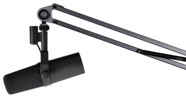 Shure SM7B sur bras flexible K&M 23840
