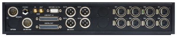 SONOSAX SX-ES84 Desk Mixer 8 Inputs 4 A/D Outputs Rear Panel