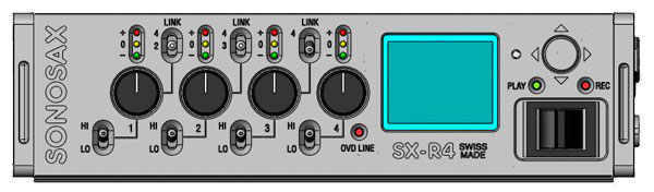 SONOSAX SX-R4 8-Track Front Panel