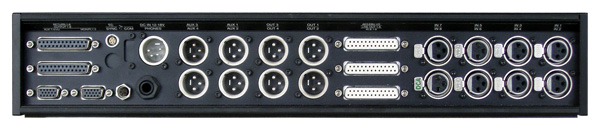SONOSAX SX-ST8D/8D Desk Mixer 8 Inputs 8 A/D Outputs Rear Panel