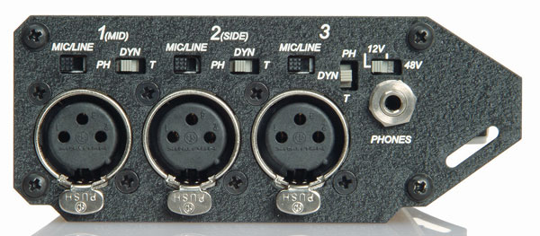 SOUND DEVICES 302 Stereo Field Mixer Left Panel
