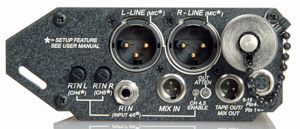 SOUND DEVICES 302 Stereo Field Mixer Right Panel