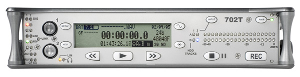SOUND DEVICES 702T 2-Track Front Panel