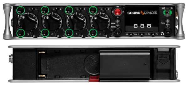 Faces avant et arrière SENNHEISER SK 6212 émetteur numérique