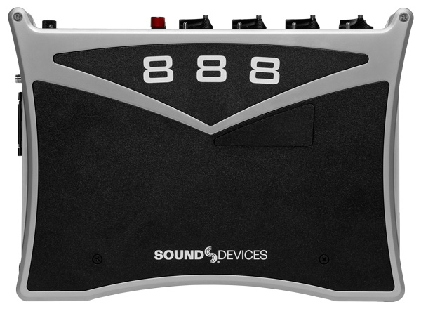 Face supérieure SOUND DEVICES 888 mixette-enregistreur