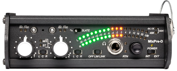 SOUND DEVICES MIXPRE-D Field Mixer Front Panel
