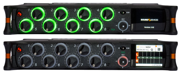 SOUND DEVICES MIXPRE-10T Field Mixer-Recorder Front Panel