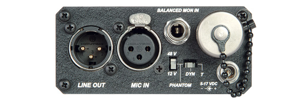 SOUND DEVICES MM-1 Mono Preamp Rear Panel