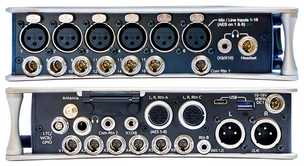 Faces gauche et droite SOUND DEVICES SCORPIO 36 pistes