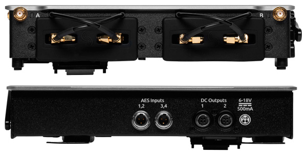 Faces avant et arrière SOUND DEVICES SL-2 + antennes directives