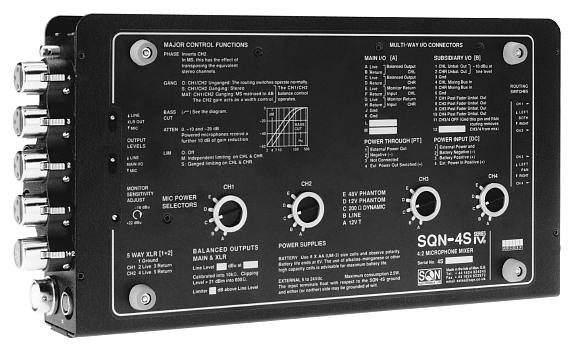 Face inférieure SQN-4S mixette stéréo