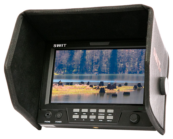 SWIT S-1071H moniteur vidéo HD 7" avec protection soleil
