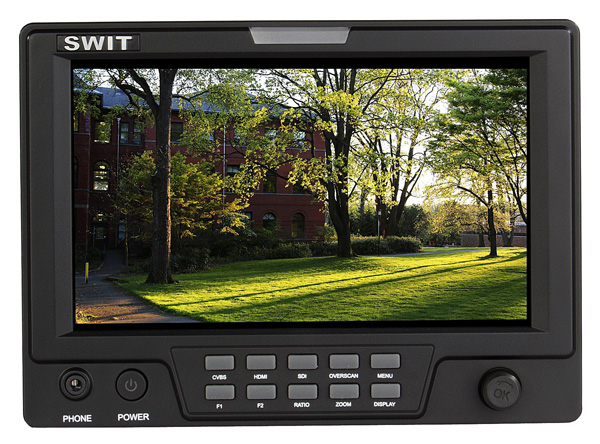 Face avant SWIT S-1071H moniteur vidéo HD 7"