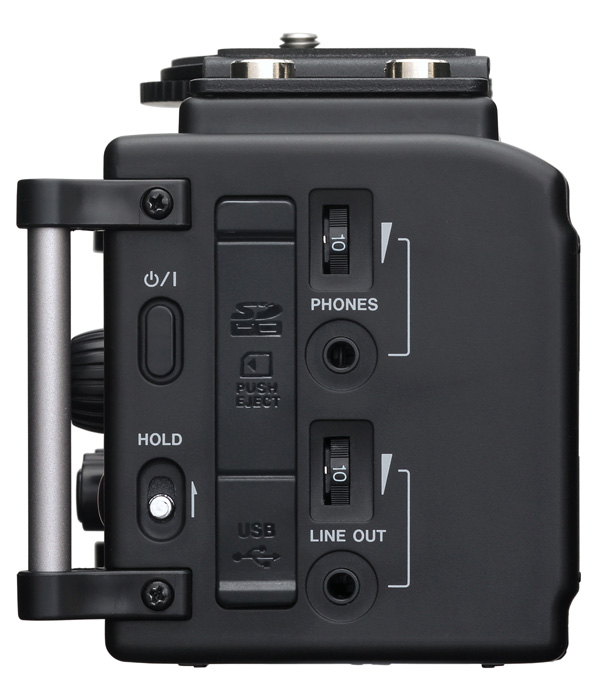 TASCAM DR-60D 4-Track for DSLR Right Panel