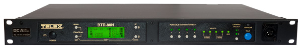 Face avant TELEX BTR-80N base intercom bicanal UHF