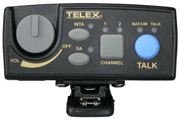 TELEX TR-80N Single Channel Beltpak Front Panel