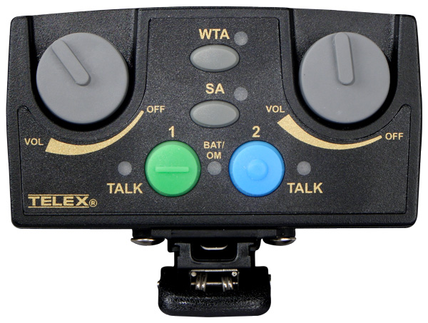 TELEX TR-82N 2-Channel Beltpack Front Panel