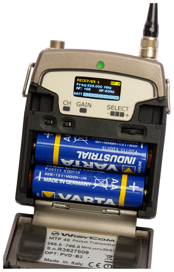 WISYCOM MTP40  Transmitter + Lavalier Internal Setup
