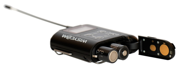 WISYCOM MTP60 Transmitter + Lavalier Battery Compartiment