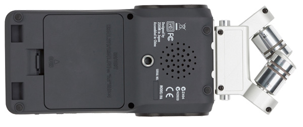 ZOOM H6 6-Track Built-In Microphones Rear Panel
