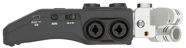 ZOOM H6 6-Track Built-In Microphones Right Panel